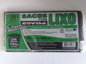 Kit c/30 Sacos para lixo Covisa 50lts reforçado.