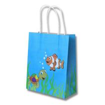 Kit c/ 30 un. de sacola fundo do mar (17,5x8,5x21,5cm.)