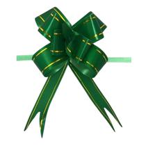 Kit C/300 Laço Fácil Pronto C/Filete 20mmx37 Presente Verde