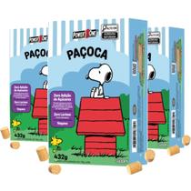 Kit c/ 3cx Paçoca Rolha Zero Açucar POWER1ONE Snoopy 24und