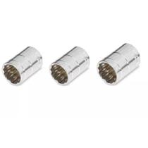Kit C/3pcs Soquete Estriado Enc 1/2 8mm,9mm,10mm -vanadium