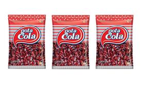 Kit c/ 3un Bala Gota Cola 600g