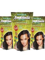 Kit C/ 3un Henê Da Amazônia Em Gel Preto Médio 180g Kit C/ 3un Henê Da Amazônia Em Gel Preto Médio 180g