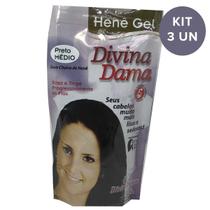 Kit C/ 3un Hene Em Gel Divina Dama 180g Médio Kit C/ 3un Hene Em Gel Divina Dama 180g Médio