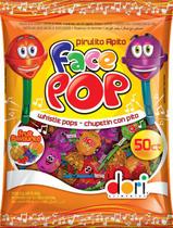 Kit c/ 3un Pirulito Facepop Apito 450g