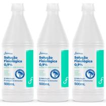 Kit C/ 3un Soro Fisiológico Farmax 500ml Kit C/ 3un Soro Fisiológico Farmax 500ml