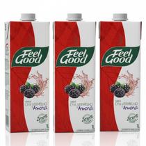 Kit c/ 3und Chá Vermelho c/ Amora Zero Calorias FEEL GOOD 1L Kit c/ 3und Chá Vermelho c/ Amora Zero Calorias FEEL GOOD 1L