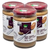 Kit c/ 3und Doce de Leite com Nozes SÃO LOURENÇO 400g