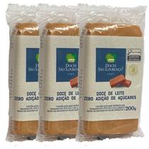 Kit c/ 3und Doce de Leite S LOURENCO Zero Ad. de Açucar 200g