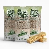 Kit c/ 3und Flocos de Arroz Caramelizado FIBRASMIL 100g Kit c/ 3und Flocos de Arroz Caramelizado FIBRASMIL 100g