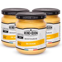 Kit c/ 3und Mostarda REINE DE DIJON Forte 200g (França)