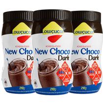 Kit c/ 3und New Choco Dark Zero Lactose LOWÇUCAR Pote 210g