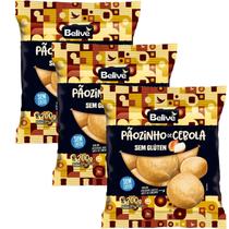 Kit c/ 3und Pãozinho de Cebola sem Glúten BELIVE 200g