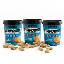 Kit c/ 3und Pasta de Amendoim Integral VITAPOWER 450g