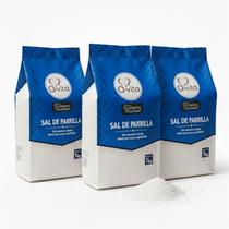 kit c/ 3und Sal de Parrilla Q-VITA 1Kg Gourmet