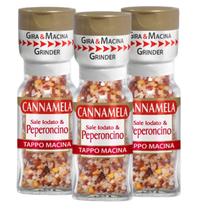 Kit c/ 3und Sal Iodado com Pimenta Calabresa CANNAMELA 48g Kit c/ 3und Sal Iodado com Pimenta Calabresa CANNAMELA 48g