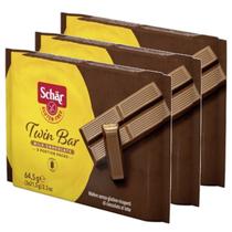 kit c/ 3und Twin Bar Chocolate Wafer s/ Gluten SCHAR 64,5g