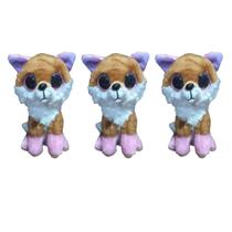 Kit C/3x Brinquedo de Pelúcia Raposa - Ty Rara