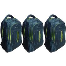 Kit c/ 3x Mochila c/ 4 Cavidades Amarelo - CCB fashion Bag