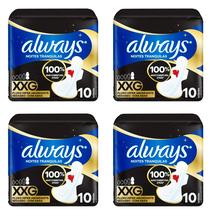 Kit c/4 Absorventes Cobertura Suave Noturno Com Abas 40Cm Always Simples c/10 Unidades cada