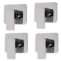 Kit C/4 Acabamentos Registro Mono Comando Base Docol Cromado Kit C/4 Acabamentos Registro Mono Comando Base Docol Cromado