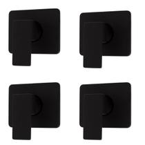 Kit C/4 Acabamentos Registro Mono Comando Base Docol Preto Kit C/4 Acabamentos Registro Mono Comando Base Docol Preto