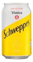 Kit c/ 4 Agua Tonica sem Acucar Schweppes Lata 350ml