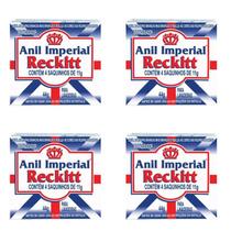 Kit C/4 Anil Imperial Sachet Reckitt Branqueador De Roupas 44g Kit C/4 Anil Imperial Sachet Reckitt Branqueador De Roupas 44g