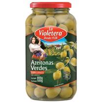 Kit c/ 4 Azeitonas Verdes Com Caroco La Violetera 500g
