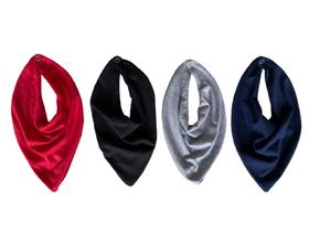 Kit C/ 4 Babador Bandana Materno Infantil