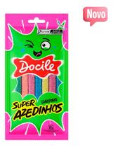Kit c/ 4 Bala Canudinho Super Azedinhos 70g Docile Kit c/ 4 Bala Canudinho Super Azedinhos 70g Docile