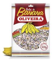 Kit c/ 4 Bala de Banana Oliveira Pacote 500g