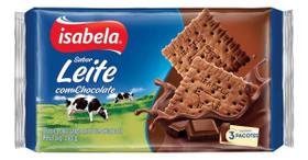 Kit c/ 4 Biscoito bolacha Isabela de leite com chocolate