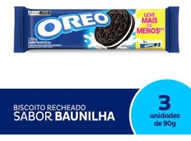 Kit c/ 4 Biscoito bolacha Recheado Oreo Original 270g