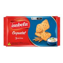 Kit c/ 4 Biscoito bolacha salgado Isabela Coquetel 320 g