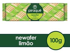 Kit c/ 4 Biscoito Wafer Recheio Limao Piraque Newafer 100g
