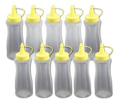 Kit c/ 4 Bisnaga Plasticas Para Molhos 200ml Cor Amarela Kit c/ 4 Bisnaga Plasticas Para Molhos 200ml Cor Amarela