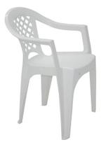 Kit C/ 4 Cadeiras de Plástico Com Braço Iguape Tramontina