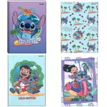 Kit c/ 4 caderno brochurão, 80 folhas capa dura personagem