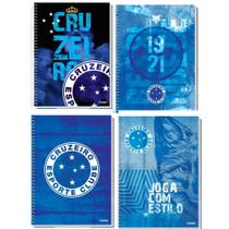 Kit c/4 caderno univ. cruzeiro 10m 160 folhas - credeal