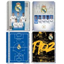 Kit c/ 4 caderno univ. real madrid c/ 10m 160 fls - credeal