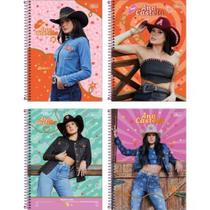 Kit c/ 4 Caderno Universitário Ana Castela 1 Matéria 80fls - Tilibra