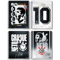 Kit c/4 cadernos 80f corinthians craque neto sortido credeal Kit c/4 cadernos 80f corinthians craque neto sortido credeal