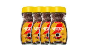 Kit c/ 4 Café Solúvel Nescafé Nova Embalagem 200g