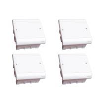 Kit C/4 - Caixa Passagem Pvc Perlex Embutir 15X15X08 3904