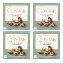 Kit c/ 4 Caixas de Chocolate Belga Guylian Bombom Pralinê Original Caixa 65g Conchinhas