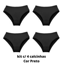 Kit C/ 4 Calcinha DeMillus Cavada Lithos Algodão Conforto