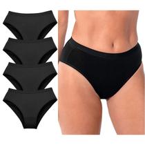 Kit C/ 4 Calcinha DeMillus Cavada Lithos Algodão Conforto