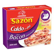 Kit c/ 4 Caldo Em Po Sazon 32,5g Bacon Defumado