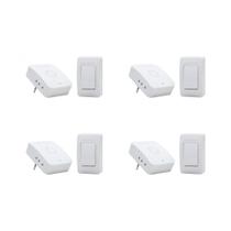 Kit C/4 - Campainha Sem Fio Qualitronix Pilha/Tomada 52 T... Kit C/4 - Campainha Sem Fio Qualitronix Pilha/Tomada 52 T...